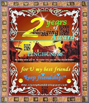2 Years of Blogging Award Penghuni 60